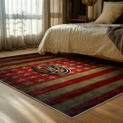 NFL San Francisco 49ers Football Team Logo Sport Carpet Area Rug Home Decor Gift 49ers Faithful FS155