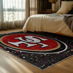 NFL San Francisco 49ers Football Team Logo Sport Carpet Area Rug Home Decor Gift 49ers Faithful FS157