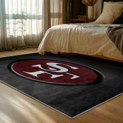 NFL San Francisco 49ers Football Team Logo Sport Carpet Area Rug Home Decor Gift 49ers Faithful FS158