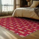 nfl san francisco 49ers football team logo sport carpet area rug home decor bed room fs163