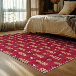 NFL San Francisco 49ers Football Team Logo Sport Carpet Area Rug Home Decor Gift 49ers Faithful FS163
