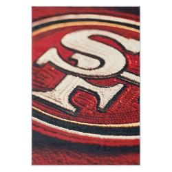nfl san francisco 49ers football team logo sport carpet area rug home decor gift 49ers faithful fs136