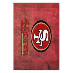 nfl san francisco 49ers football team logo sport carpet area rug home decor gift 49ers faithful fs139