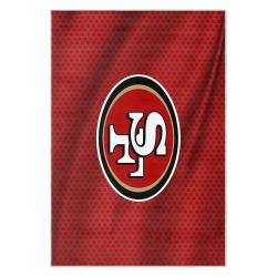 nfl san francisco 49ers football team logo sport carpet area rug home decor gift 49ers faithful fs140