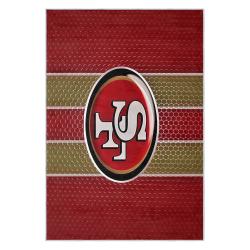 nfl san francisco 49ers football team logo sport carpet area rug home decor gift 49ers faithful fs142