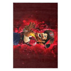 nfl san francisco 49ers football team logo sport carpet area rug home decor gift 49ers faithful fs143