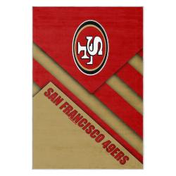 nfl san francisco 49ers football team logo sport carpet area rug home decor gift 49ers faithful fs145