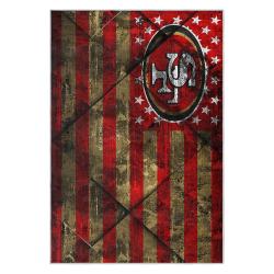 nfl san francisco 49ers football team logo sport carpet area rug home decor gift 49ers faithful fs156