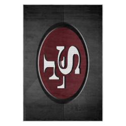 nfl san francisco 49ers football team logo sport carpet area rug home decor gift 49ers faithful fs158
