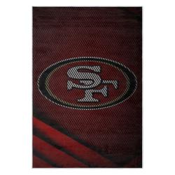 nfl san francisco 49ers football team logo sport carpet area rug home decor gift 49ers faithful fs159