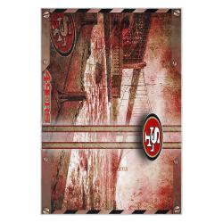 nfl san francisco 49ers football team logo sport carpet area rug home decor gift 49ers faithful fs162