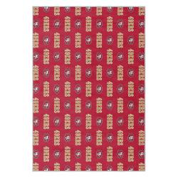 nfl san francisco 49ers football team logo sport carpet area rug home decor gift 49ers faithful fs163