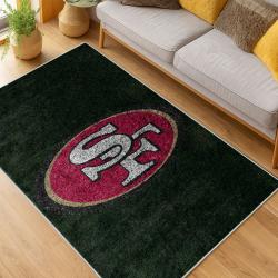 nfl san francisco 49ers football team logo sport carpet area rug home decor living room fs129