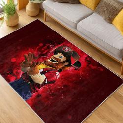 nfl san francisco 49ers football team logo sport carpet area rug home decor living room fs143