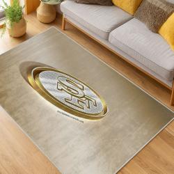 nfl san francisco 49ers football team logo sport carpet area rug home decor living room fs152