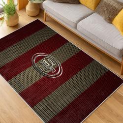 nfl san francisco 49ers football team logo sport carpet area rug home decor living room fs154