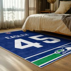 nfl seattle seahawks area rug non slip football carpet home decor gift idea for fans bedroom ss103