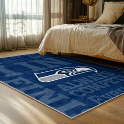 nfl seattle seahawks area rug non slip football carpet home decor gift idea for fans bedroom ss105