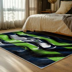 nfl seattle seahawks area rug non slip football carpet home decor gift idea for fans bedroom ss106