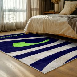 nfl seattle seahawks area rug non slip football carpet home decor gift idea for fans bedroom ss114