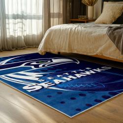 nfl seattle seahawks area rug non slip football carpet home decor gift idea for fans bedroom ss118