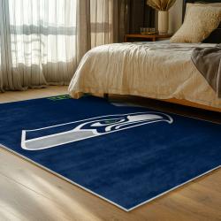 nfl seattle seahawks area rug non slip football carpet home decor gift idea for fans bedroom ss125