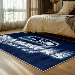 nfl seattle seahawks area rug non slip football carpet home decor gift idea for fans bedroom ss128