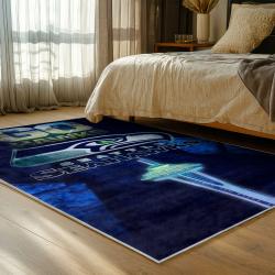 nfl seattle seahawks area rug non slip football carpet home decor gift idea for fans bedroom ss130