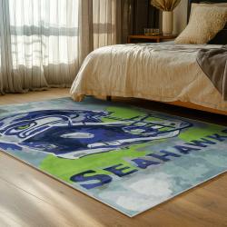 nfl seattle seahawks area rug non slip football carpet home decor gift idea for fans bedroom ss131