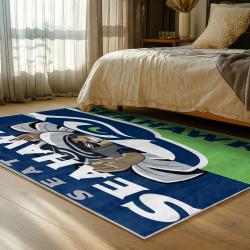 nfl seattle seahawks area rug non slip football carpet home decor gift idea for fans bedroom ss135