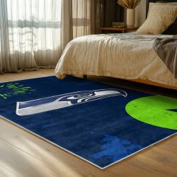 nfl seattle seahawks area rug non slip football carpet home decor gift idea for fans bedroom ss137