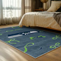 nfl seattle seahawks area rug non slip football carpet home decor gift idea for fans bedroom ss139