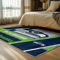 nfl seattle seahawks area rug non slip football carpet home decor gift idea for fans bedroom ss142