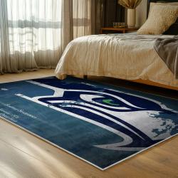 nfl seattle seahawks area rug non slip football carpet home decor gift idea for fans bedroom ss143
