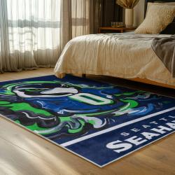 nfl seattle seahawks area rug non slip football carpet home decor gift idea for fans bedroom ss147
