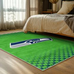 nfl seattle seahawks area rug non slip football carpet home decor gift idea for fans bedroom ss157