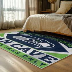 nfl seattle seahawks area rug non slip football carpet home decor gift idea for fans bedroom ss162