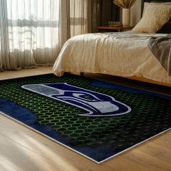 nfl seattle seahawks area rug non slip football carpet home decor gift idea for fans bedroom ss173
