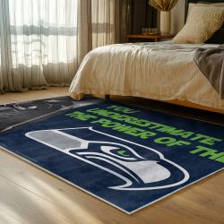 nfl seattle seahawks area rug non slip football carpet home decor gift idea for fans bedroom ss174