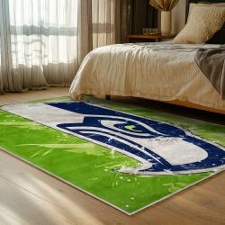 nfl seattle seahawks area rug non slip football carpet home decor gift idea for fans bedroom ss183