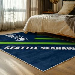 nfl seattle seahawks area rug non slip football carpet home decor gift idea for fans bedroom ss185
