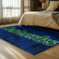 nfl seattle seahawks area rug non slip football carpet home decor gift idea for fans bedroom ss188
