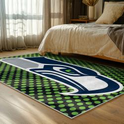 nfl seattle seahawks area rug non slip football carpet home decor gift idea for fans bedroom ss194