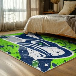 nfl seattle seahawks area rug non slip football carpet home decor gift idea for fans bedroom ss197