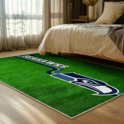 nfl seattle seahawks area rug non slip football carpet home decor gift idea for fans bedroom ss200