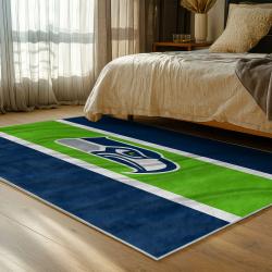 nfl seattle seahawks area rug non slip football carpet home decor gift idea for fans bedroom ss201