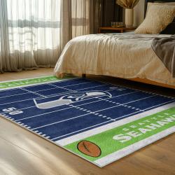 nfl seattle seahawks area rug non slip football carpet home decor gift idea for fans bedroom ss203