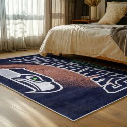nfl seattle seahawks area rug non slip football carpet home decor gift idea for fans bedroom ss208