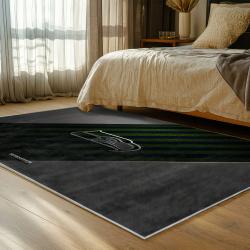 nfl seattle seahawks area rug non slip football carpet home decor gift idea for fans bedroom ss209