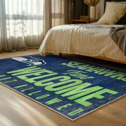 nfl seattle seahawks area rug non slip football carpet home decor gift idea for fans bedroom ss210